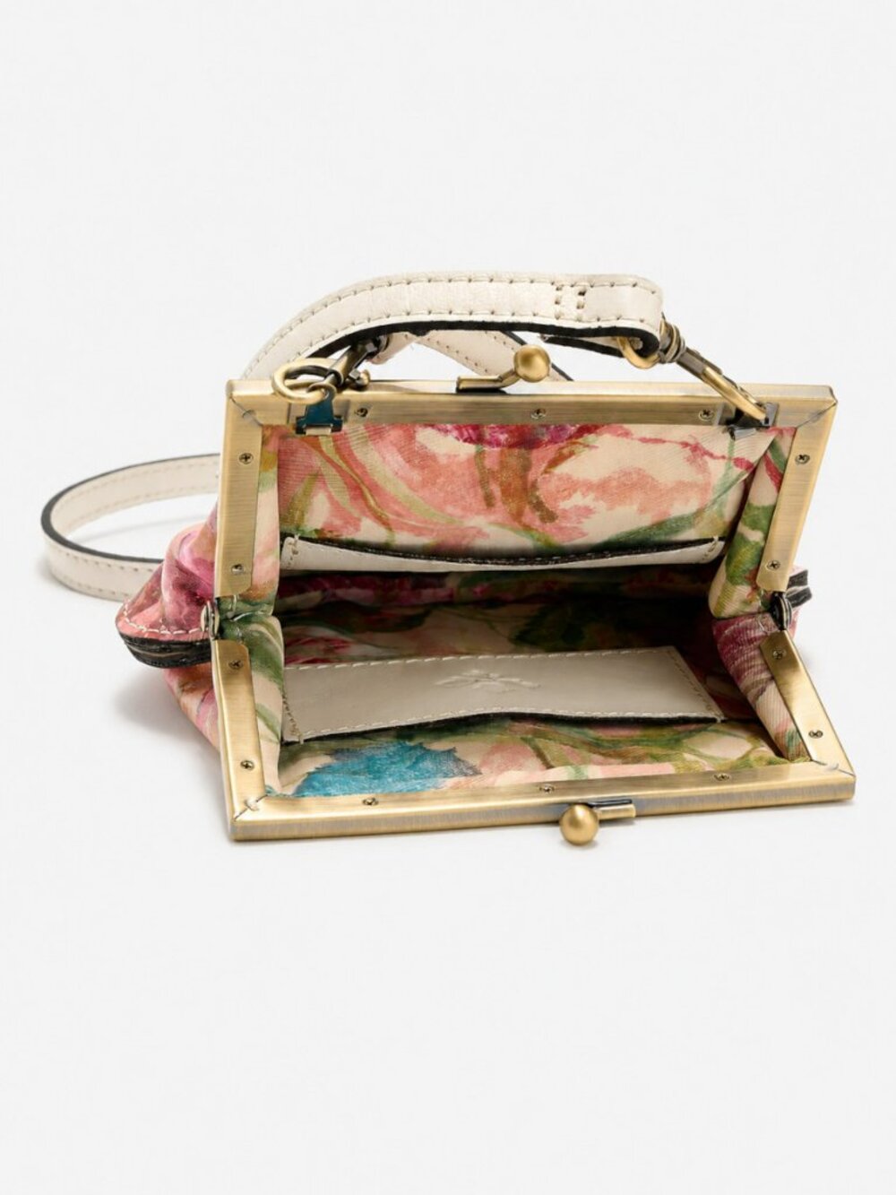 Patricia Nash Leather Marasusa Kisslock Frame Crossbody NWT + Dustbag - Picture 8 of 10